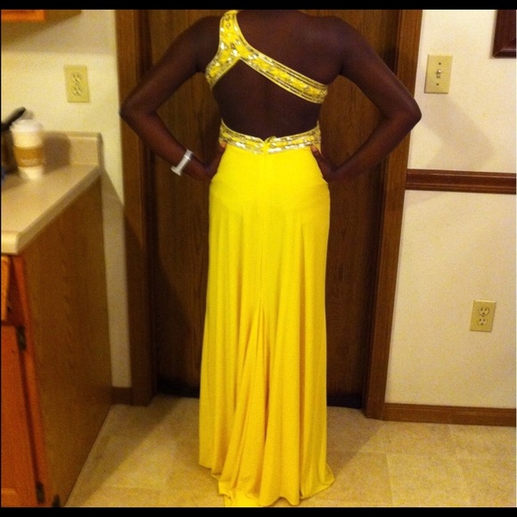 Yellow Prom Dress - Picture 2 of 2